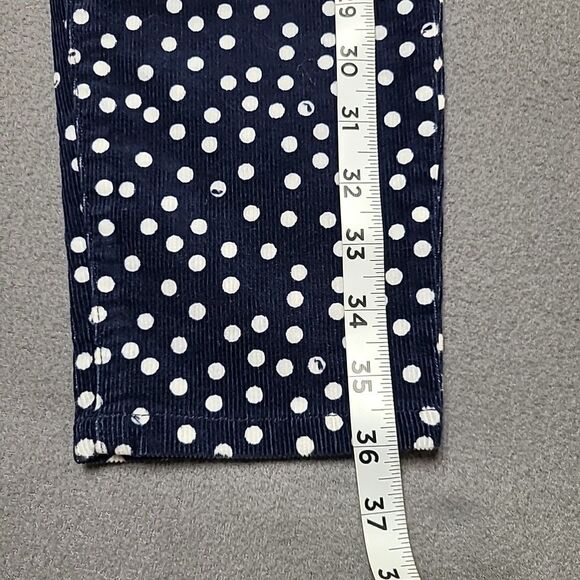 Vineyard Vines Womens Jeans 4 Polka Dot Blue Corduroy Pants - Picture 3 of 16